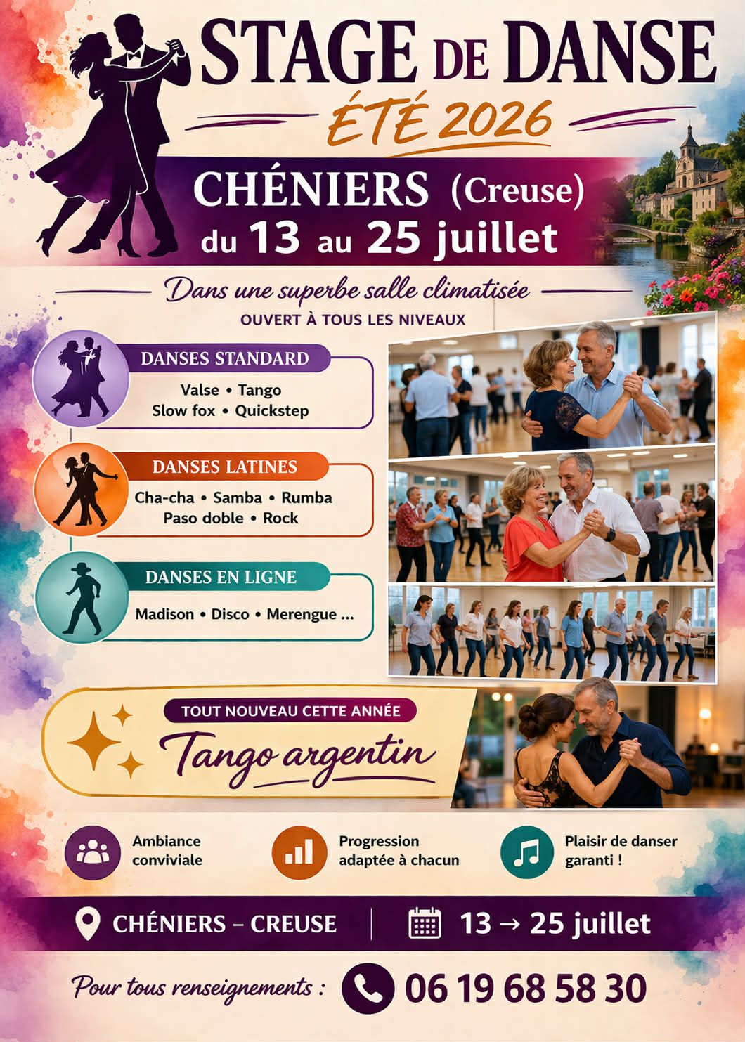 Stage de danses — visuel événement