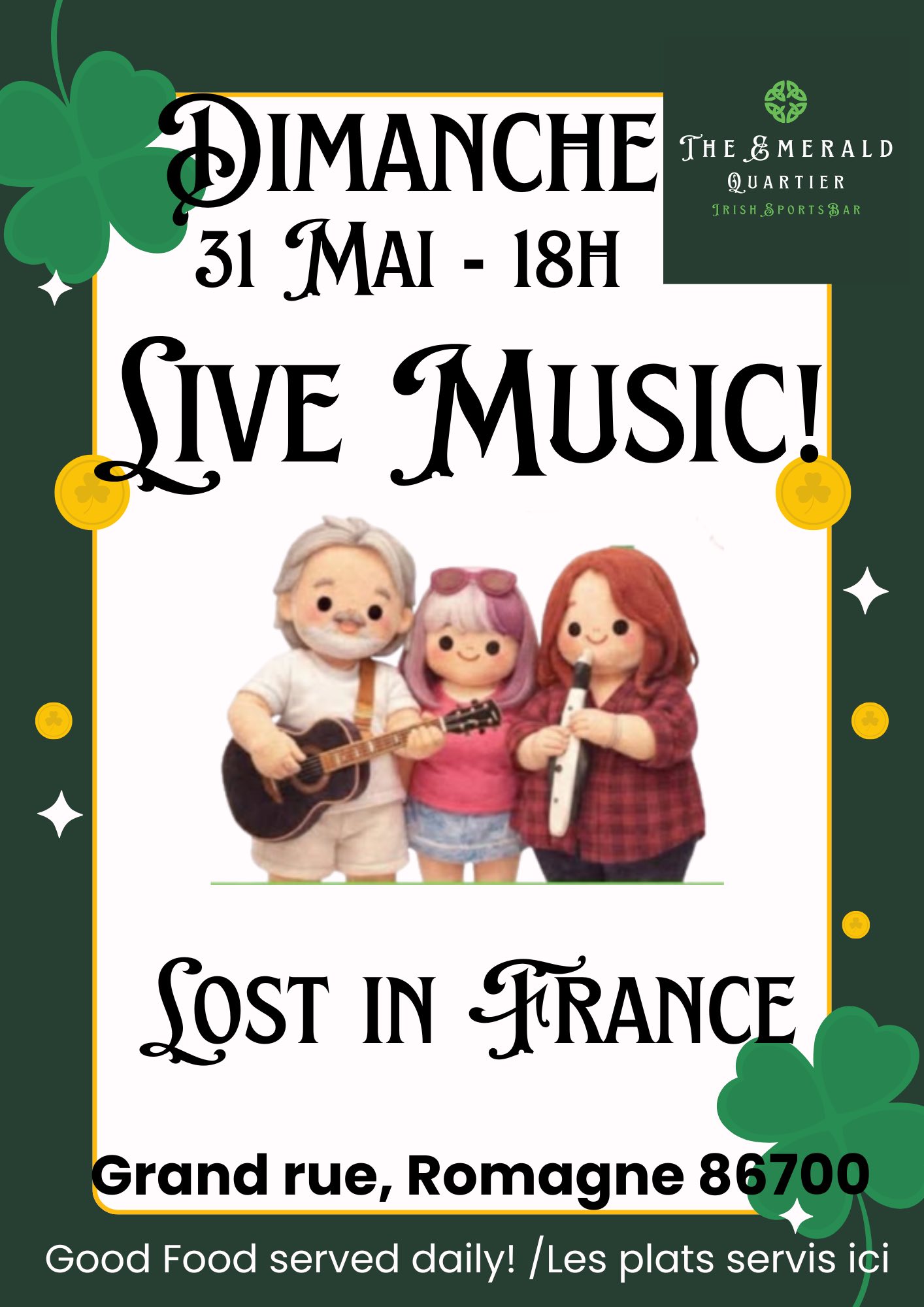 Live Music : Lost in France — visuel événement