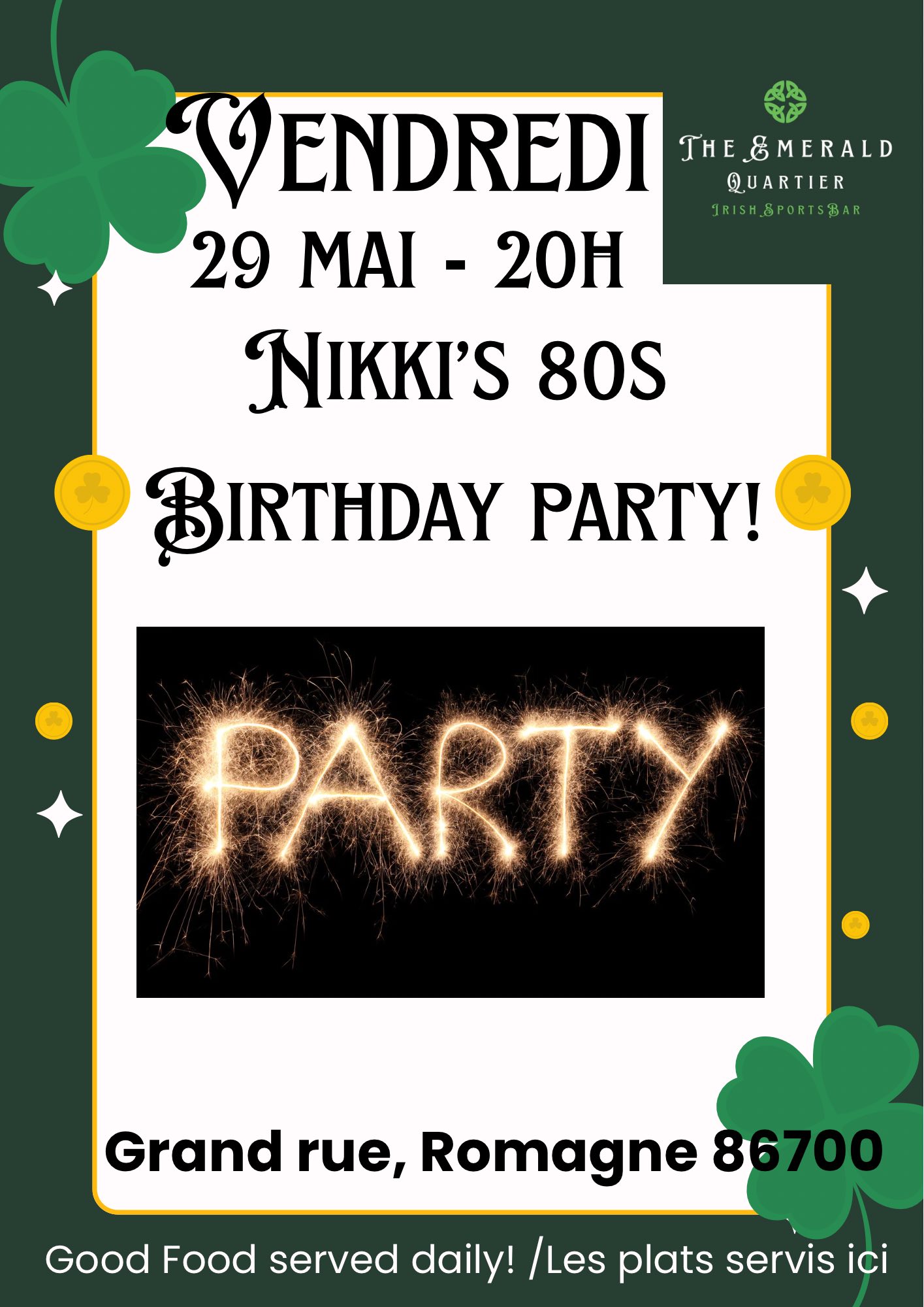 Nikki's 80s : Birthday Party — visuel événement