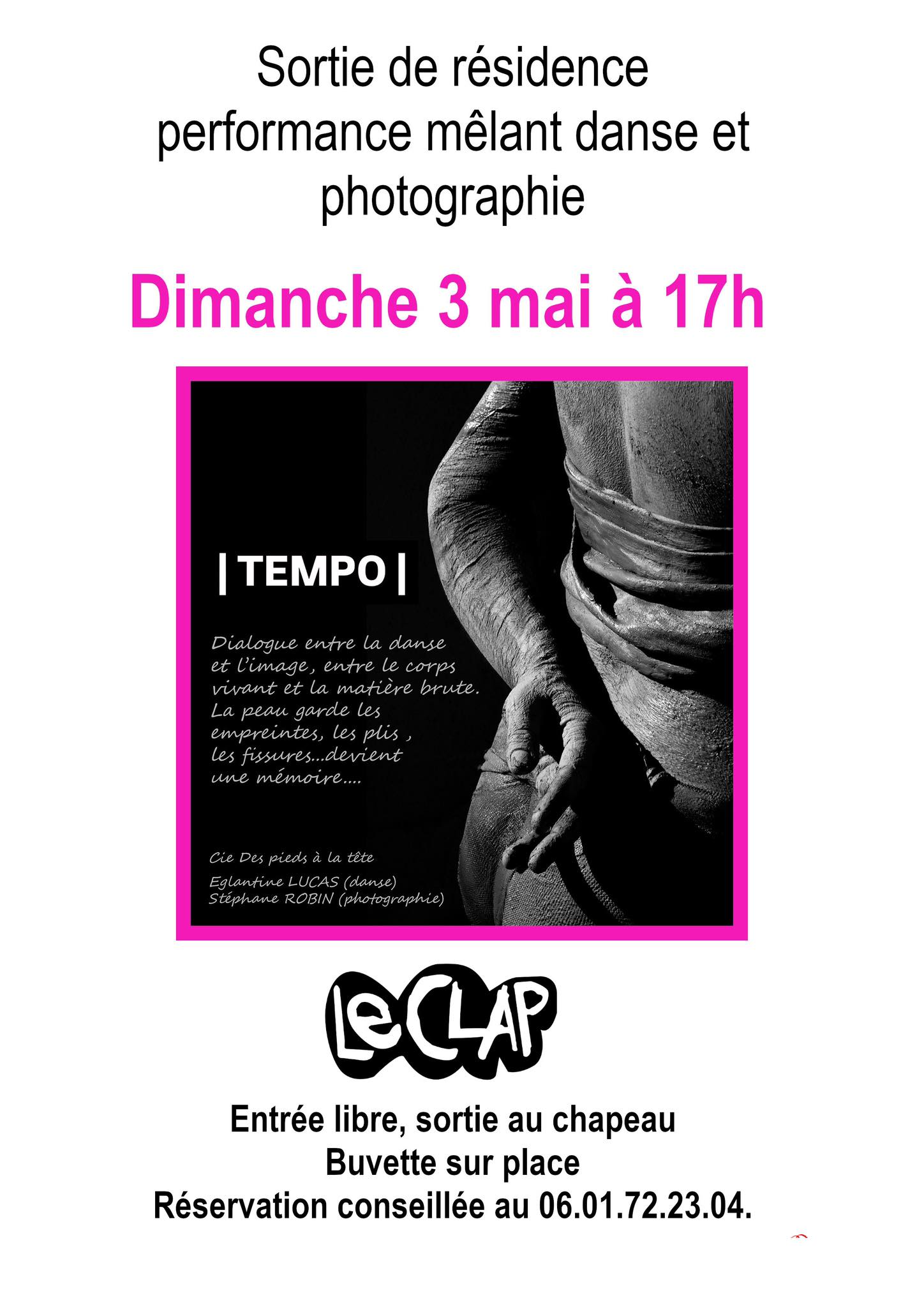 Sortie de Résidence au CLAP — visuel événement