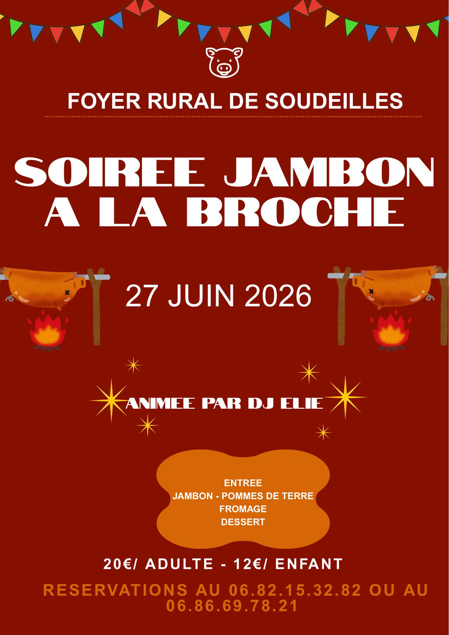 Soirée jambon à la broche — visuel événement