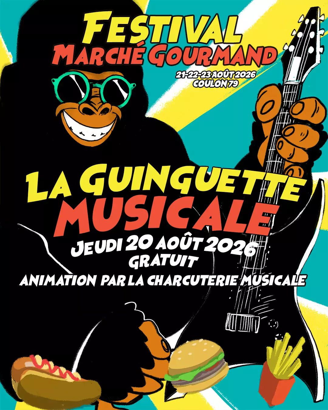 Festival Marché Gourmand – La Guinguette Musicale à Coulon