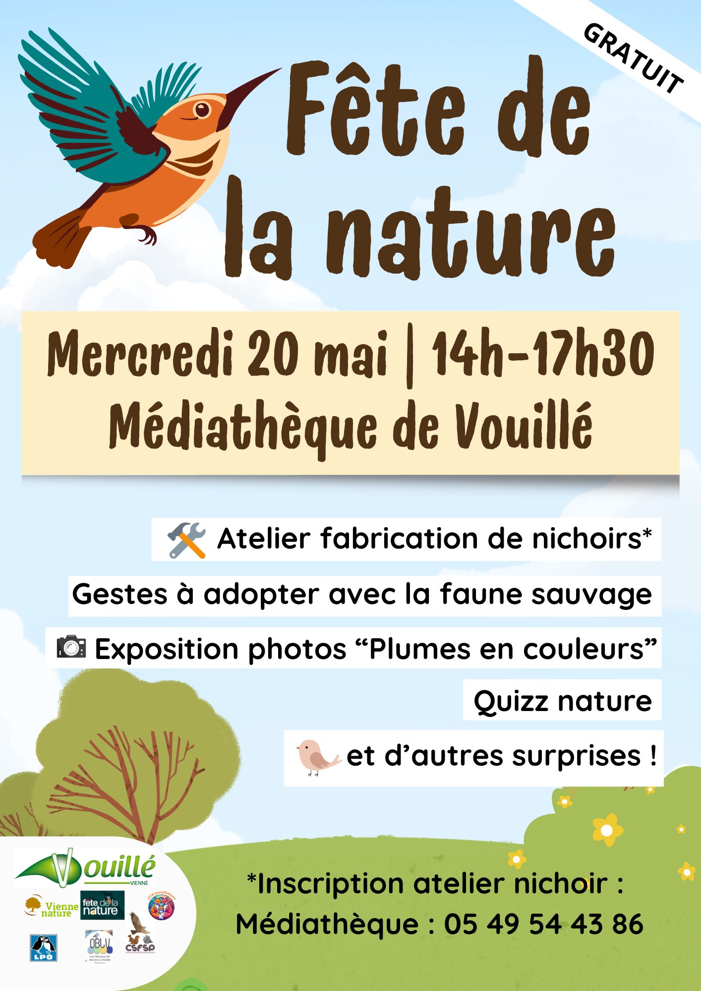 affiche fête de la nature à vouillé
