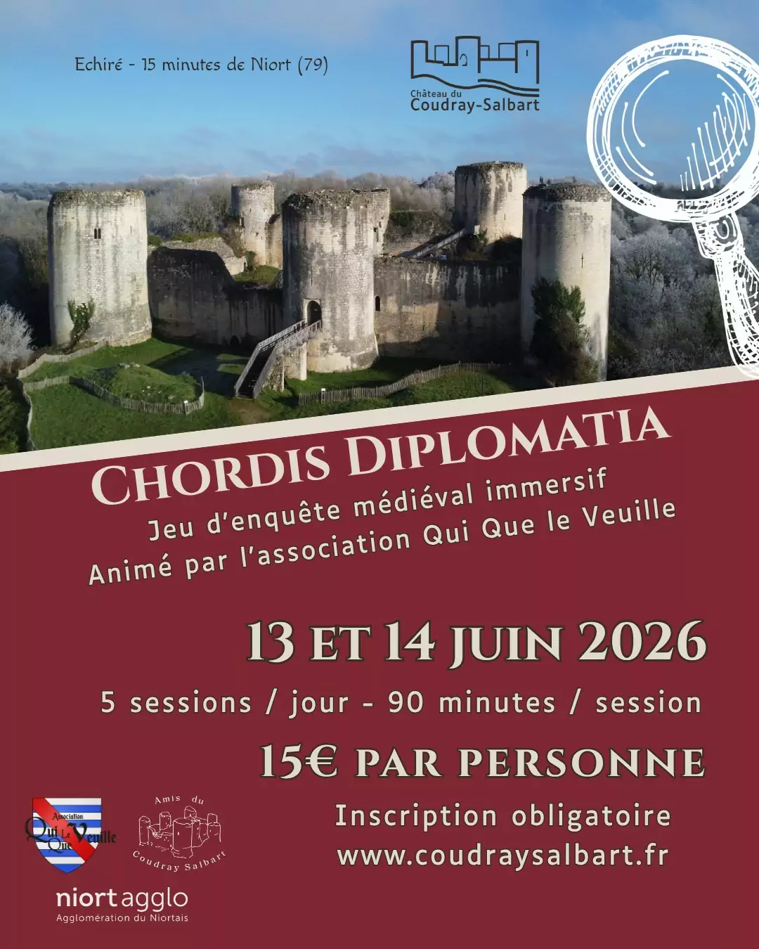 Jeu d’enquête médiéval immersif au Château du Coudray Salbart à Échiré