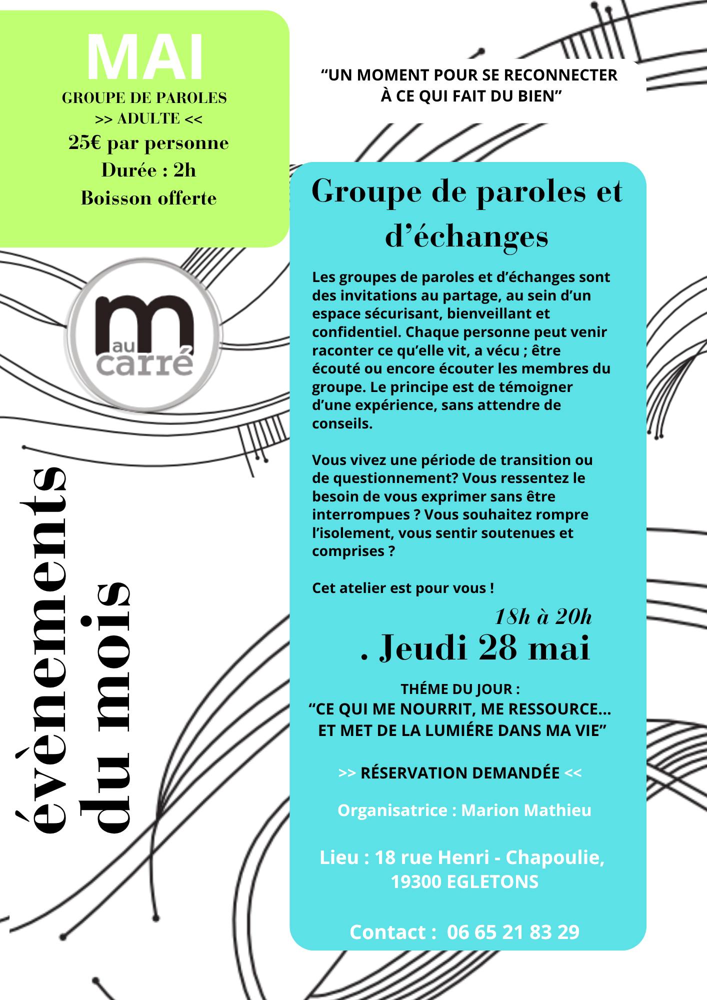 Groupe de paroles et d'échanges
