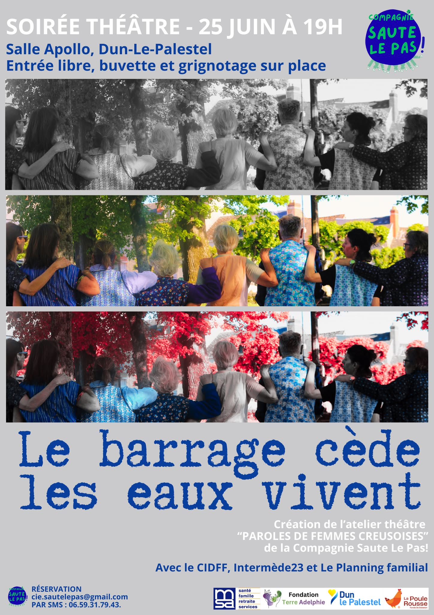 Spectacle de théâtre - le barrage cède, les eaux vivent — visuel événement