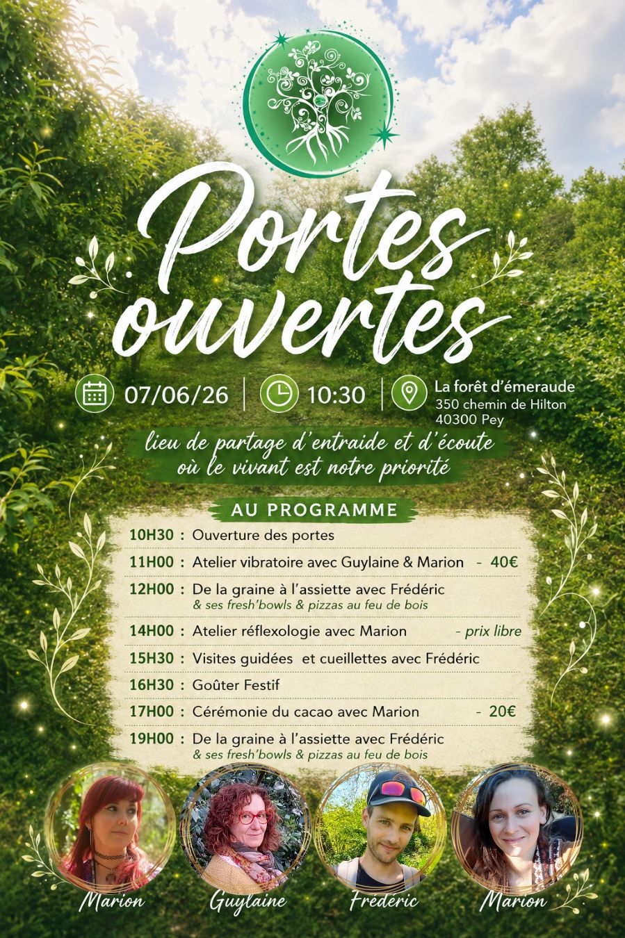 Portes ouvertes : la Forêt d'Emeraude — visuel événement