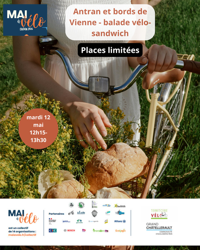 Antran et bords de Vienne - balade vélo-sandwich — visuel événement