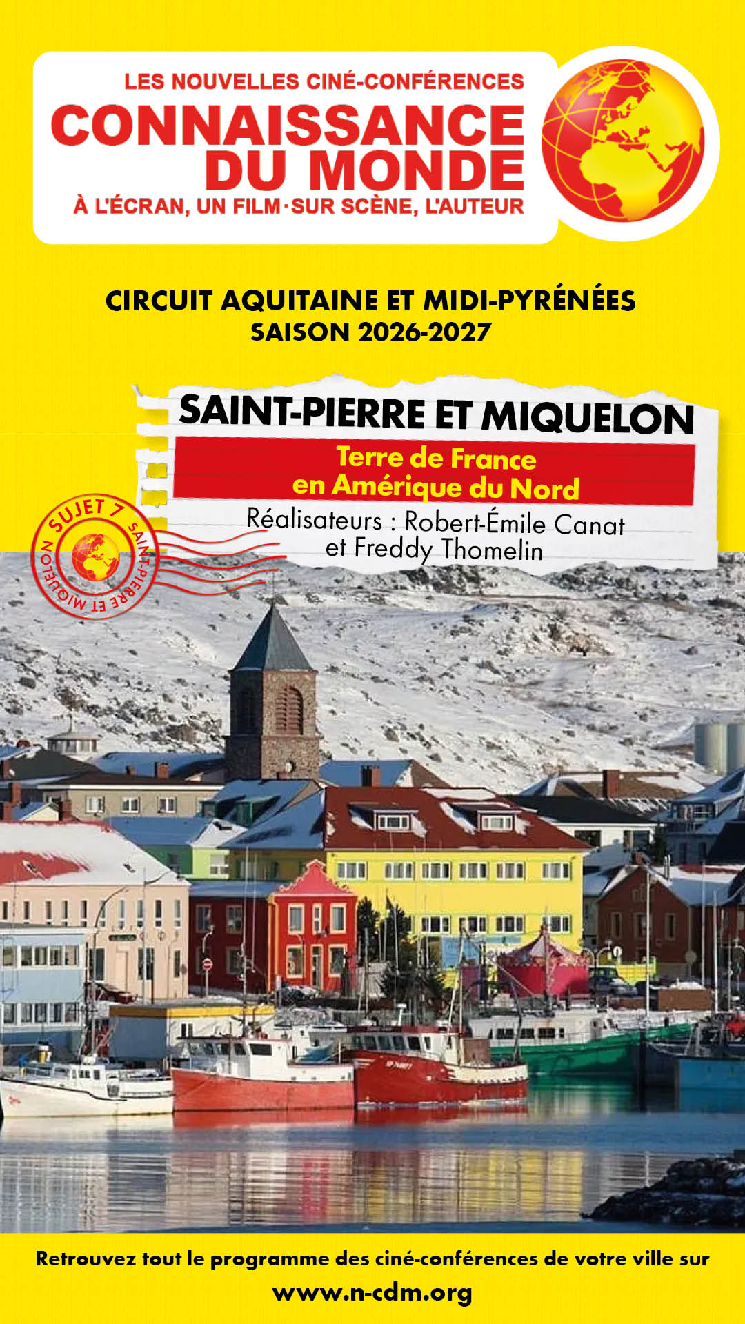 Ciné-conférence Connaissance du monde - Saint-Pierre et Miquelon