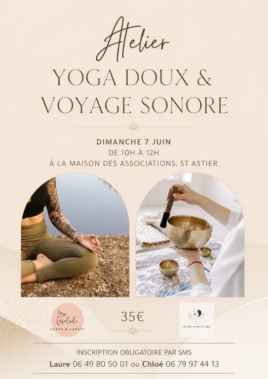Atelier yoga doux et voyage sonore — visuel événement