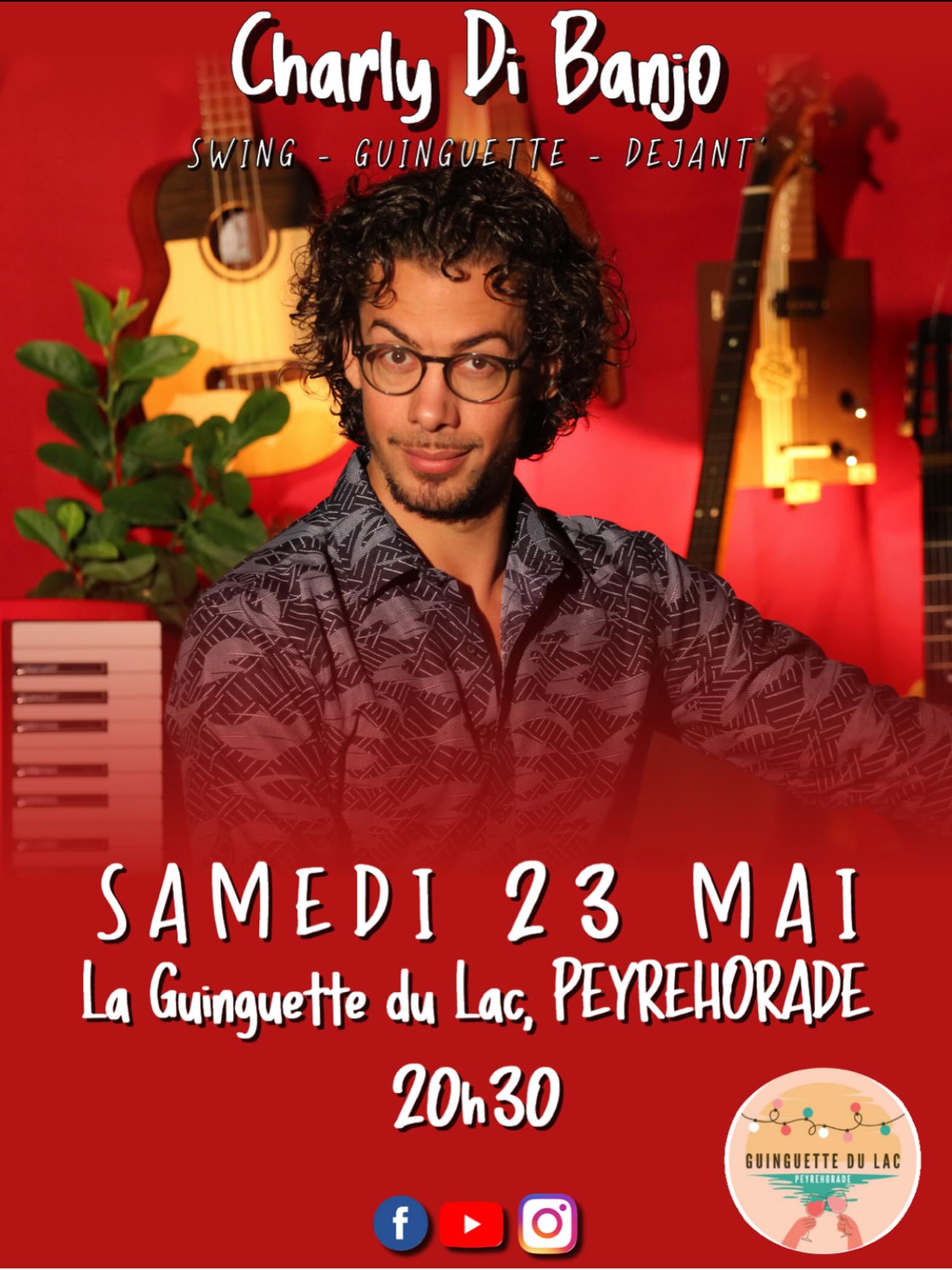 Soirée brasero et concert de Charly Di Banjo — visuel événement