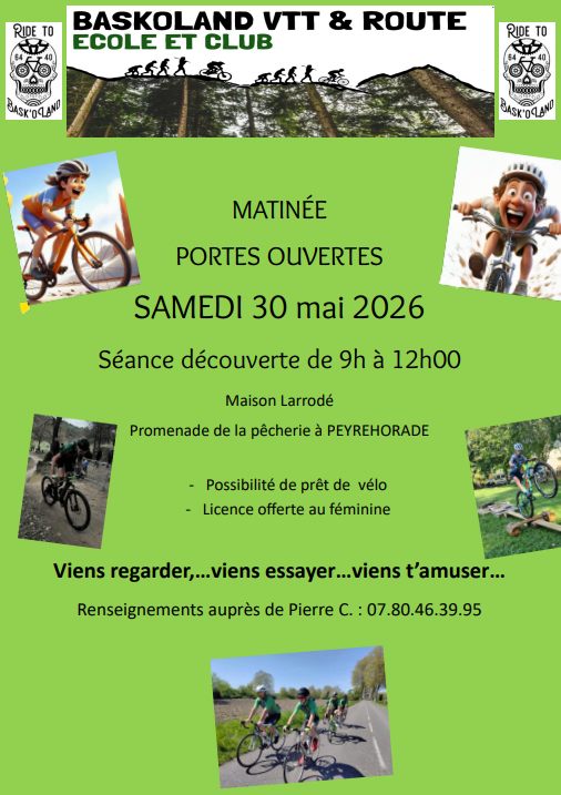 Matinée portes ouvertes Baskoland VTT