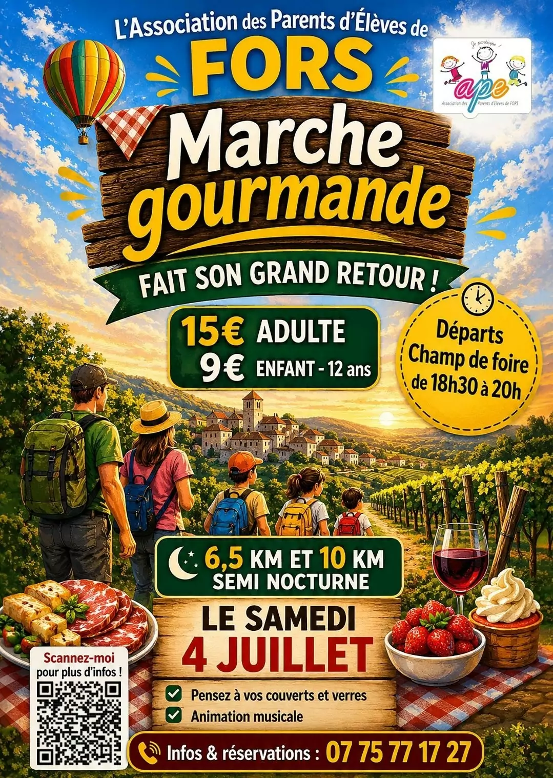 Marche gourmande de Fors