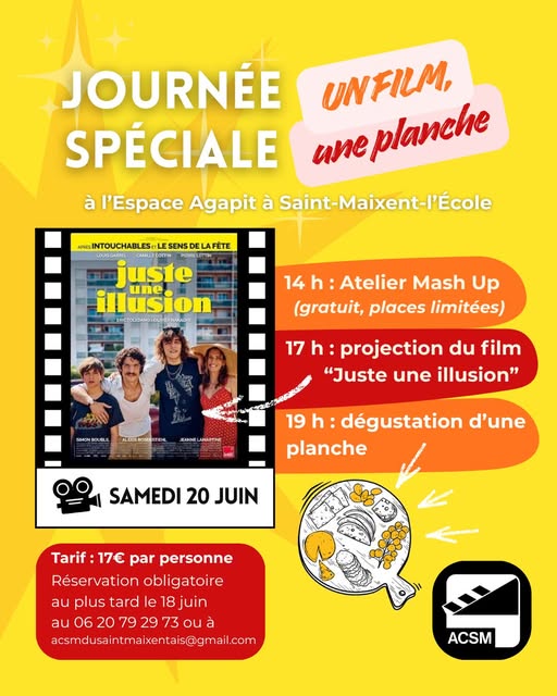 Un film - Une planche - Cinéma Espace Agapit - Juste une illusion