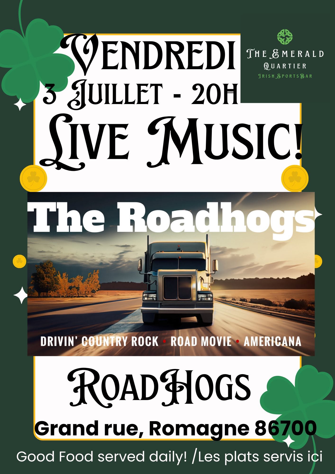 Live Music : The Roadhogs