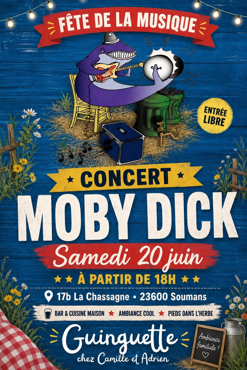 Fête de la musique - Concert Moby Dick