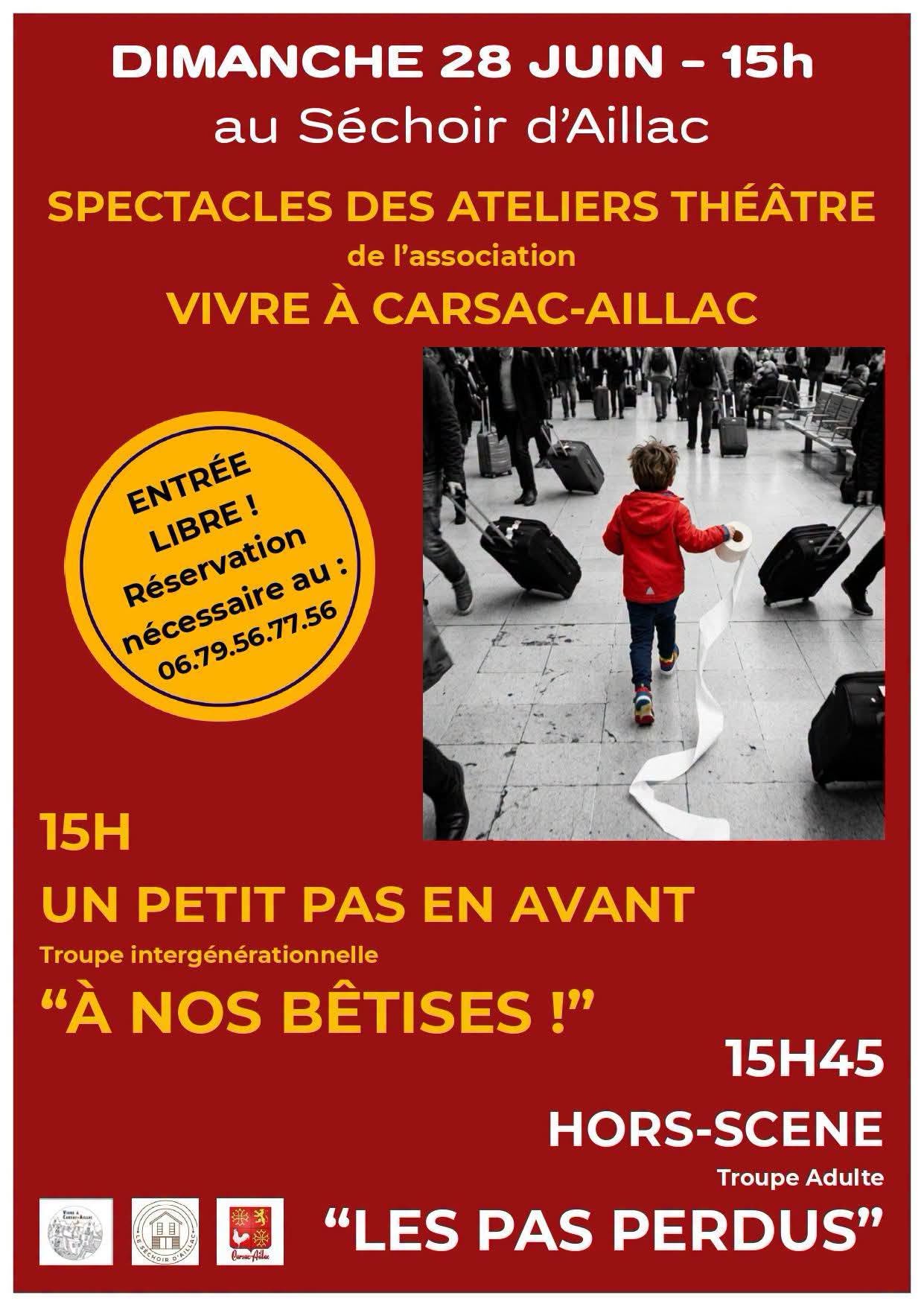 Spectacle des ateliers théâtre