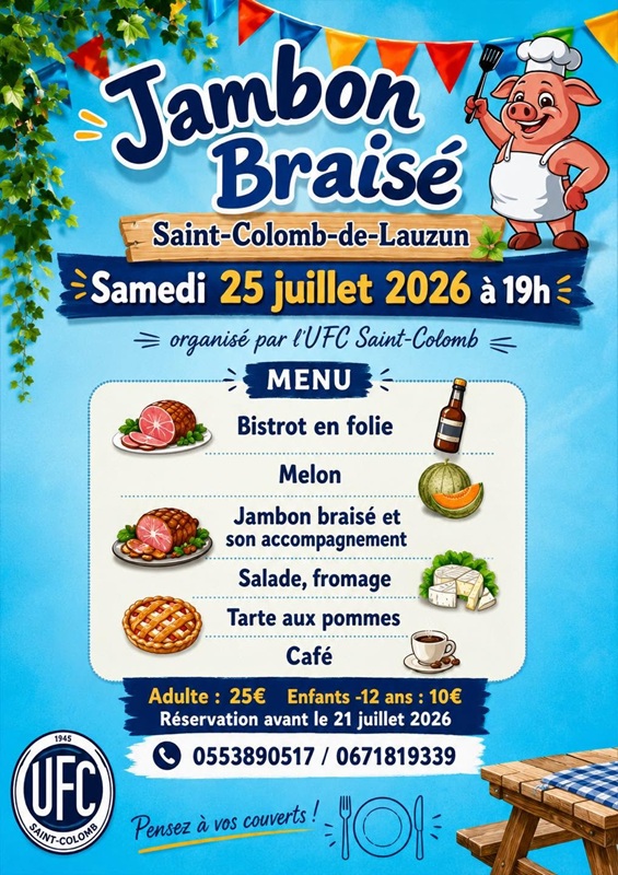 Repas d'été - Jambon braisé