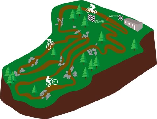 Piste VTT cross-country olympique - Chabrières — photo 2