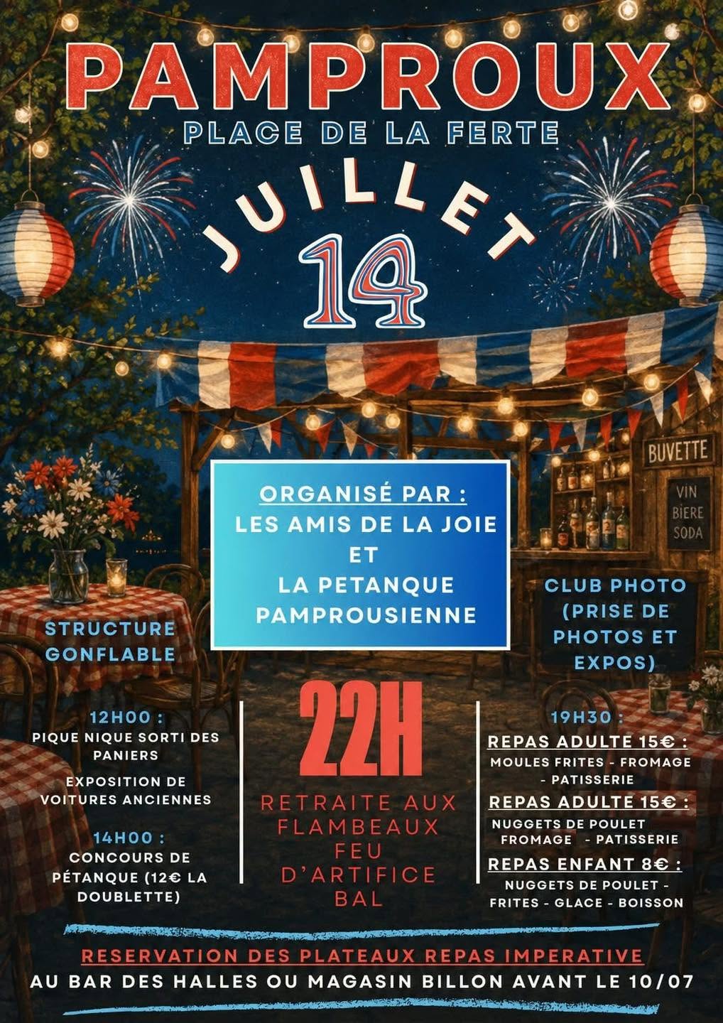 14 juillet à Pamproux