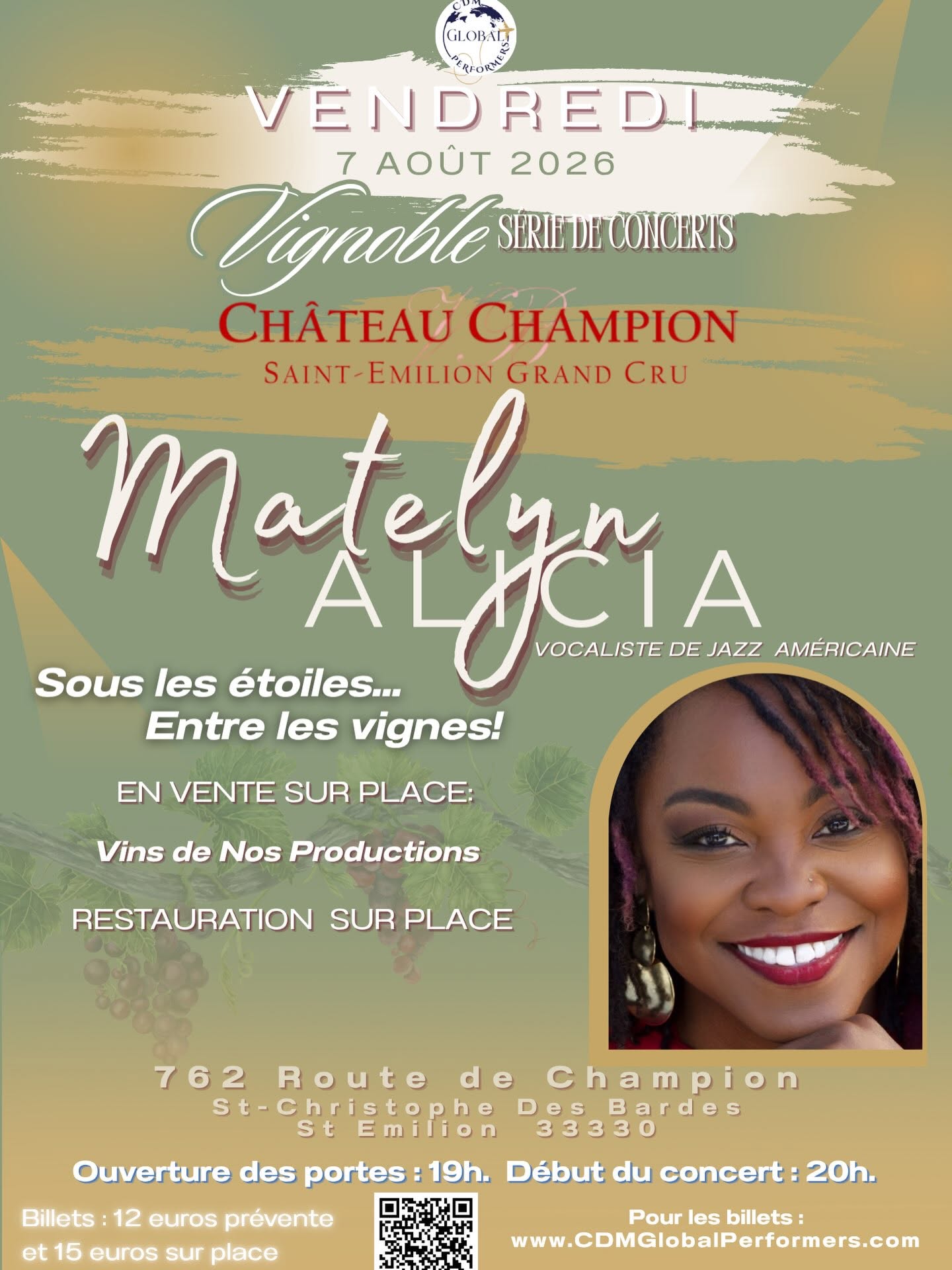 ✨?Une soirée d’exception au cœur des vignes au Château Champion ! ✨?  à Saint-Christophe-des-Bardes