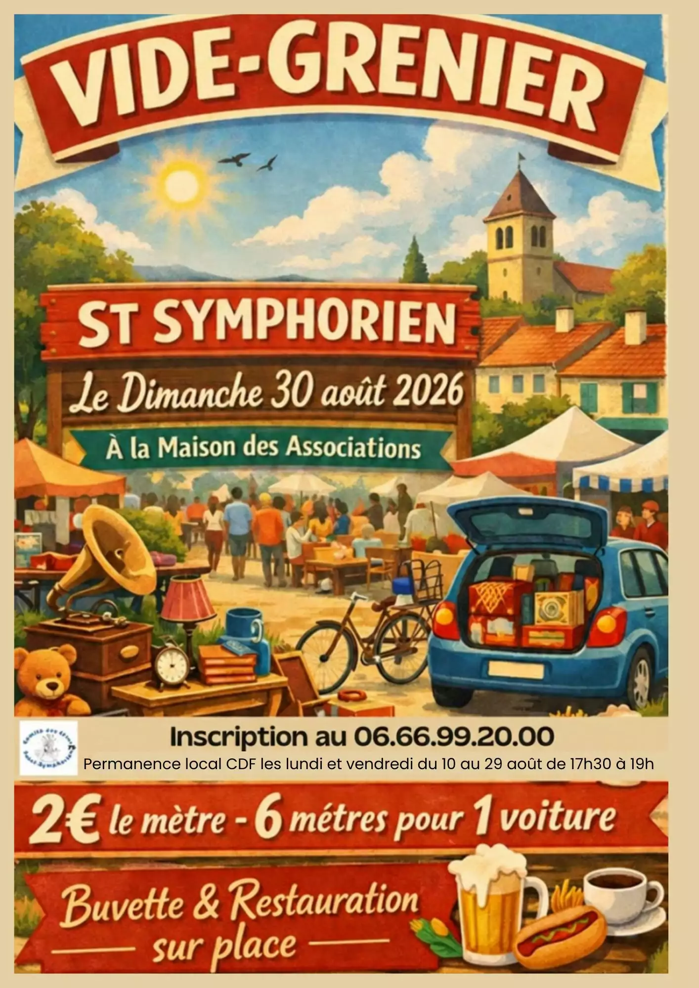 Vide-grenier à Saint-Symphorien