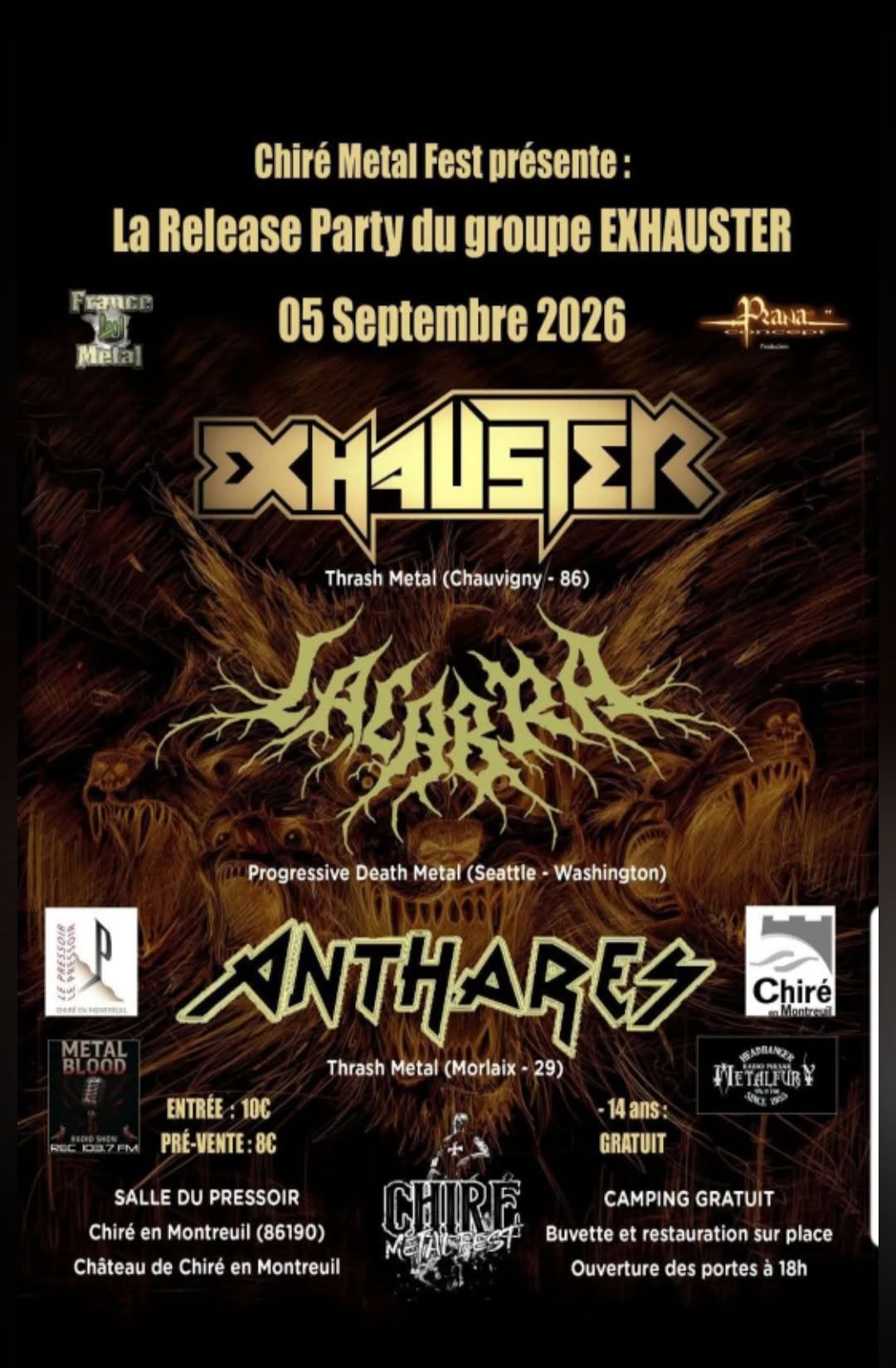 affiche chiré metal fest