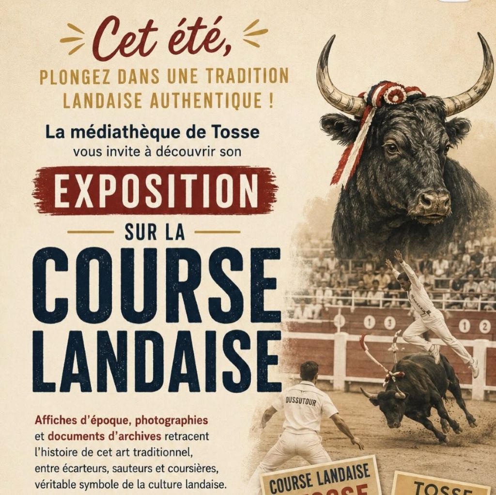 Exposition sur la course landaise — visuel événement