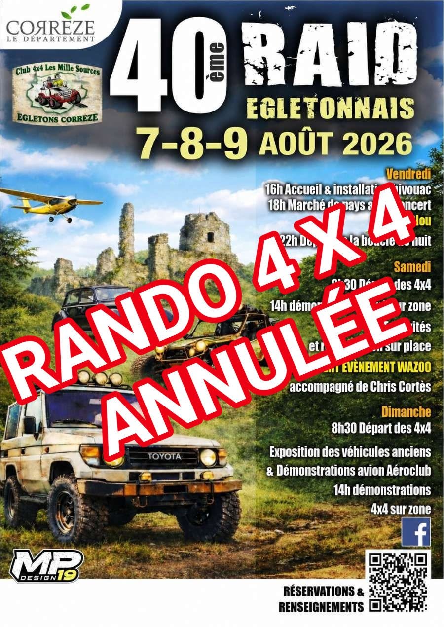 RAID ÉGLETONNAIS 2026 - 40 ANS