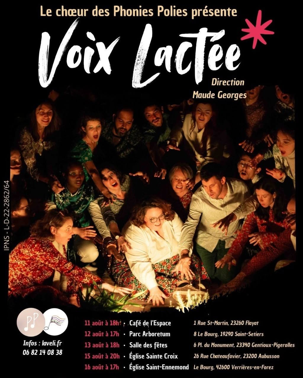 Spectacle / concert "Voix lactées" des Phonies Polies
