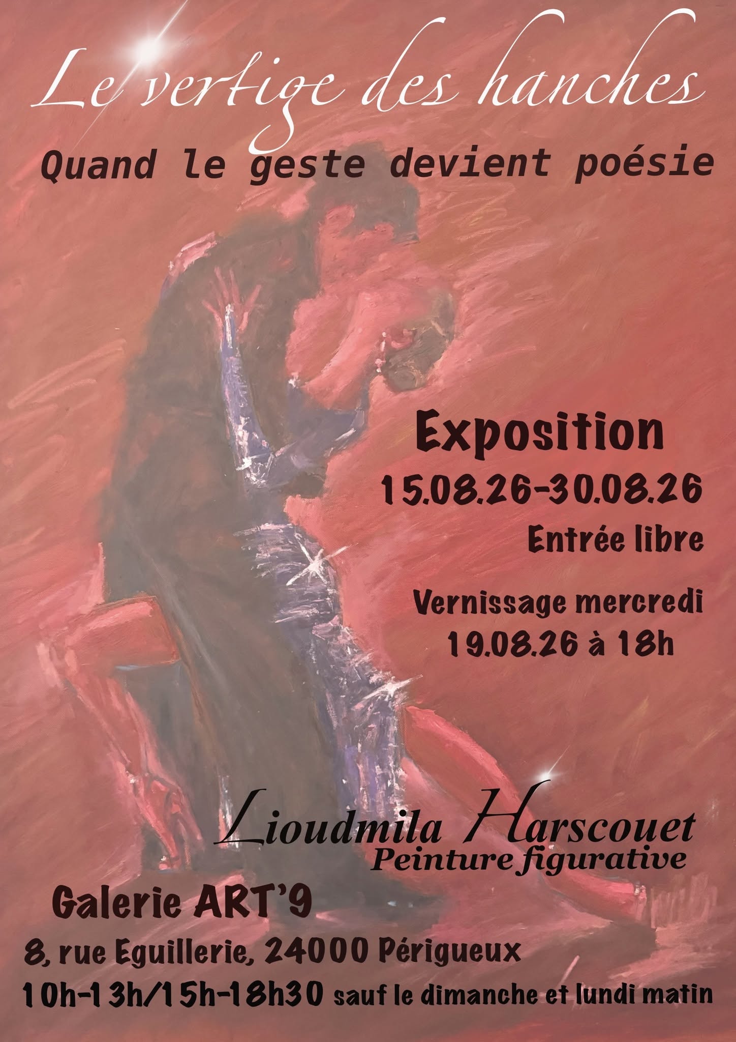 Exposition : Le vertige des hanches - Lioudmila Harscouet