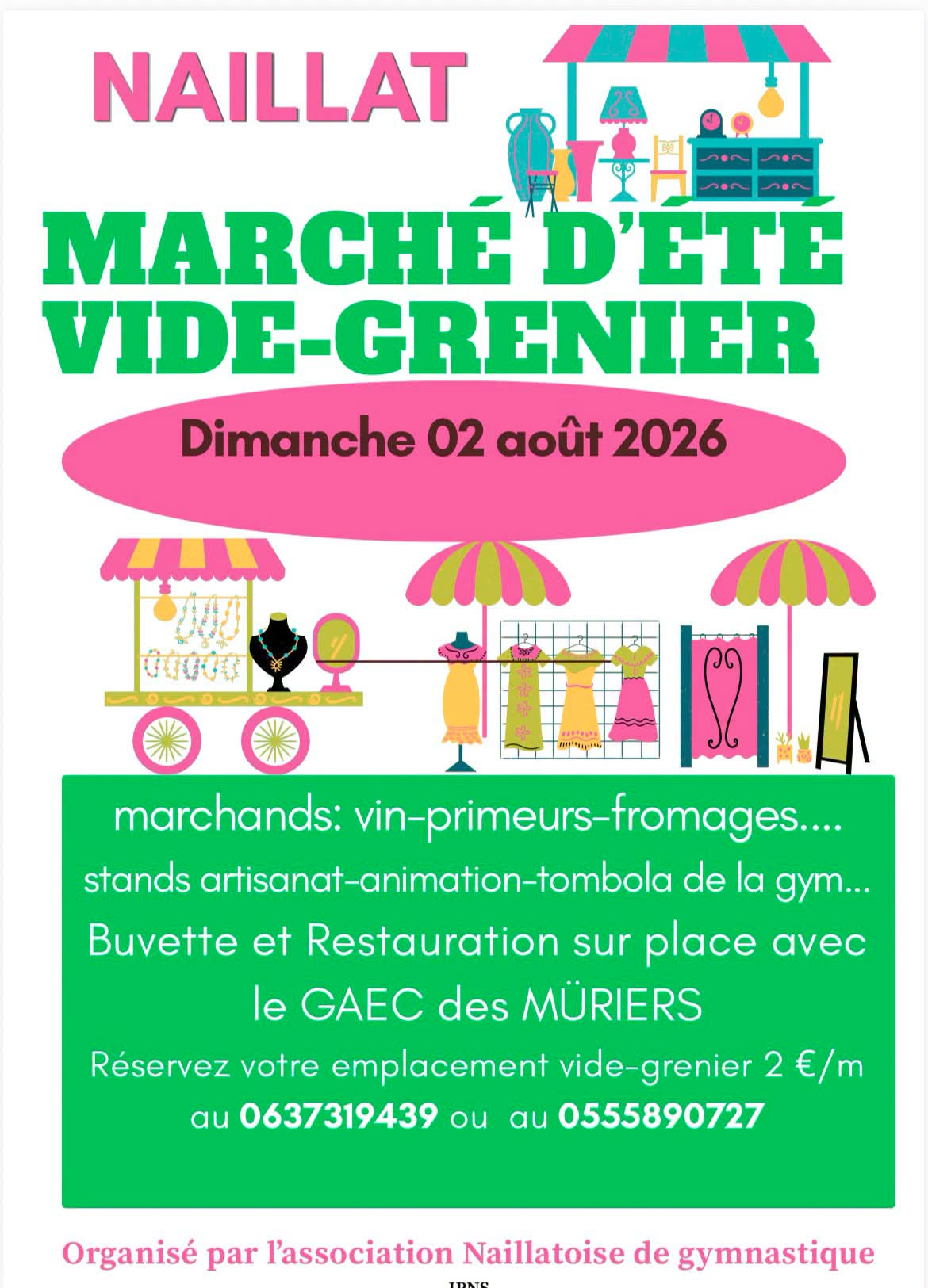 Marché d'été et vide grenier
