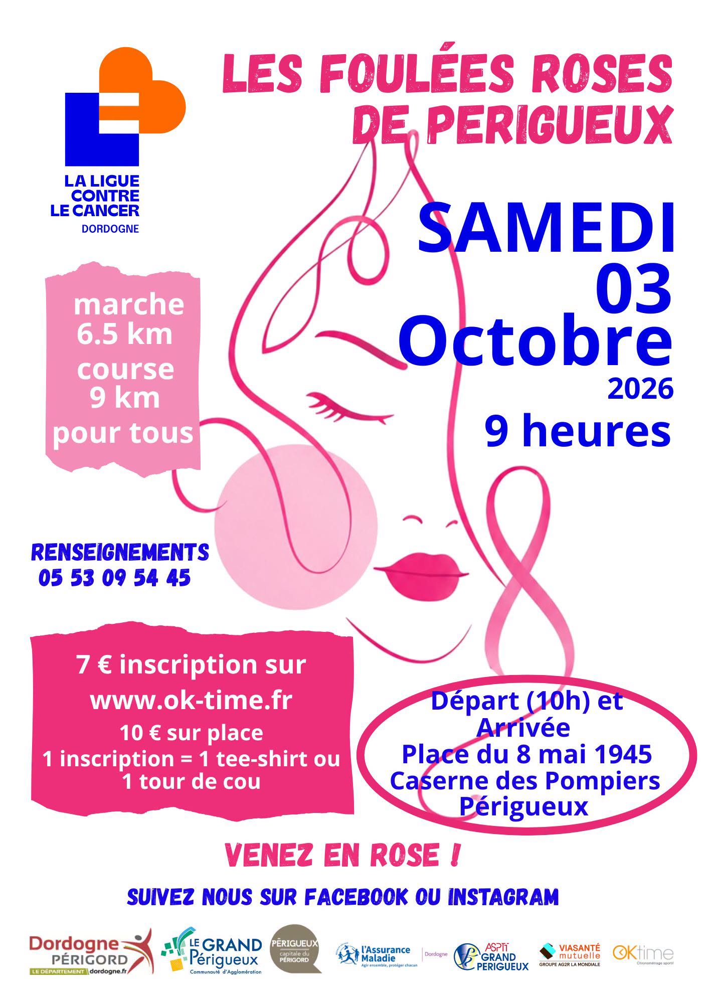 Les Foulées Roses de Périgueux