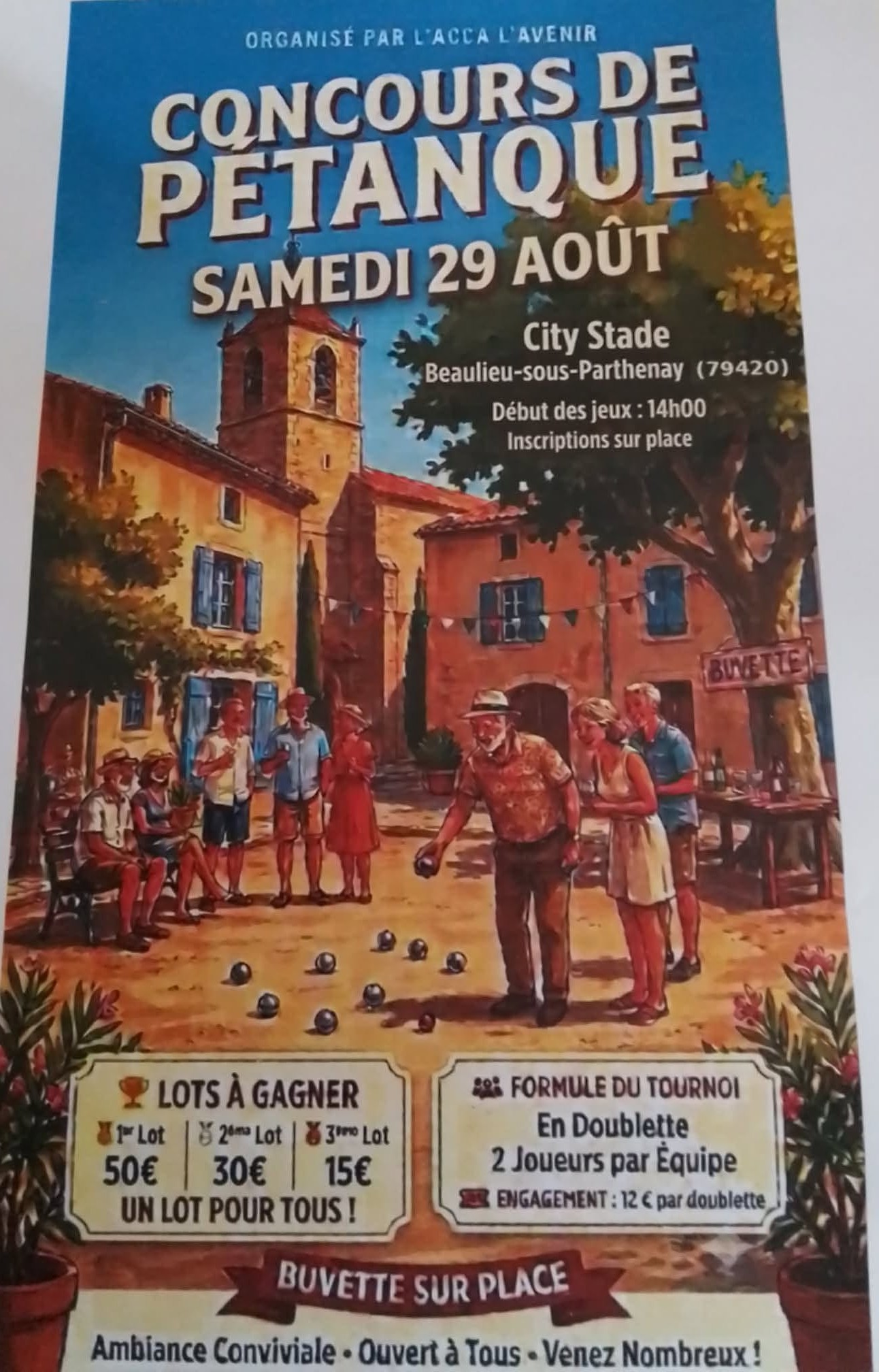 Concours de pétanque
