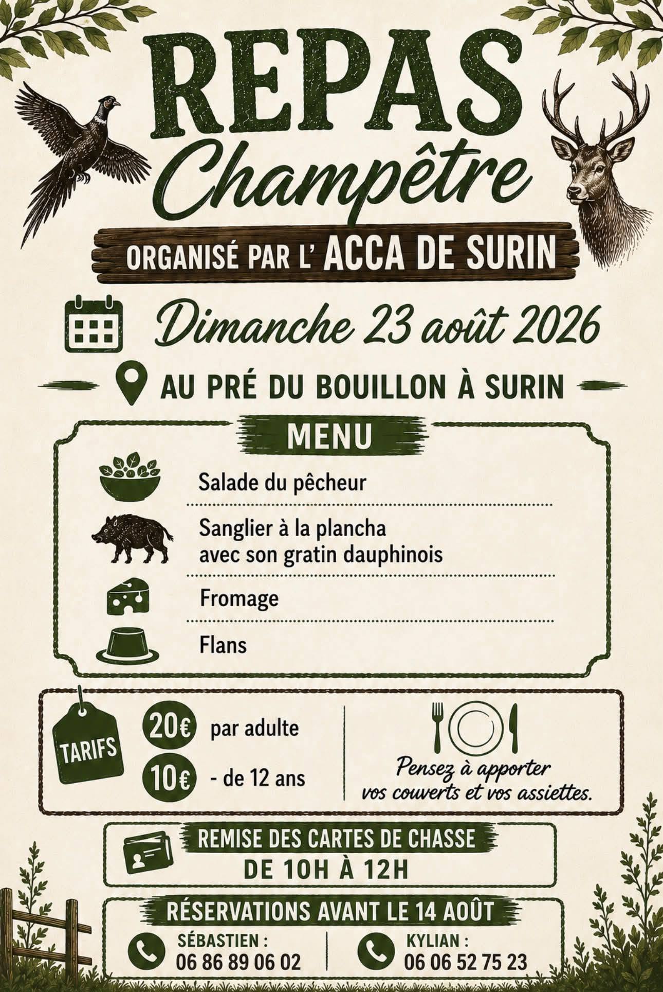 Repas champêtre de l'ACCA