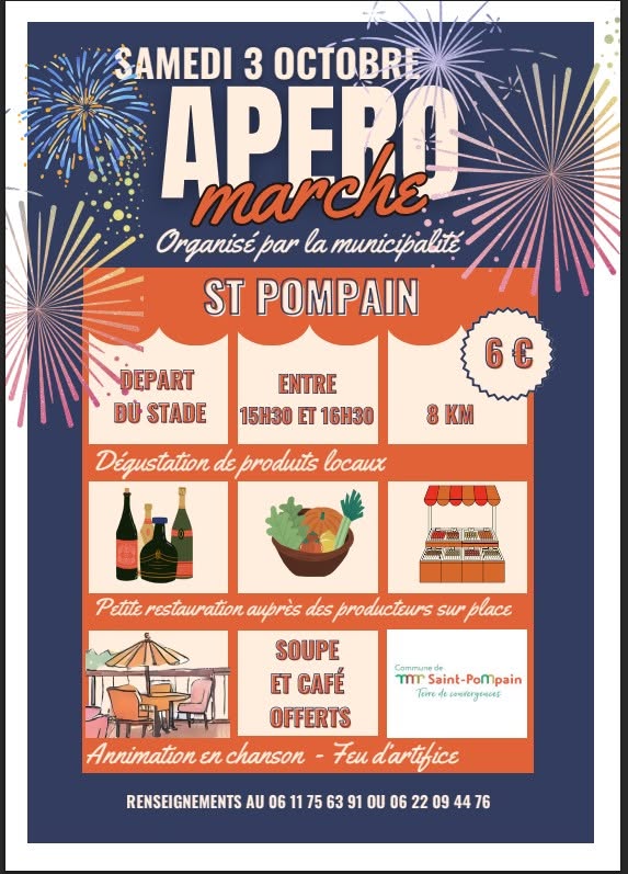 Apéro marche et feu d'artifice