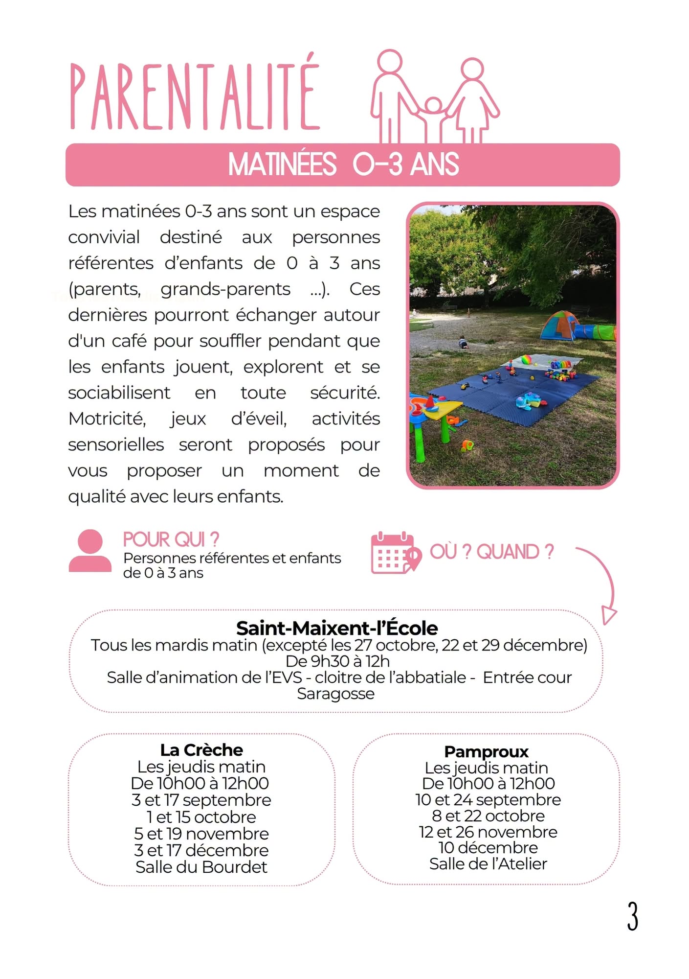 Matinée des petits 0-3 ans