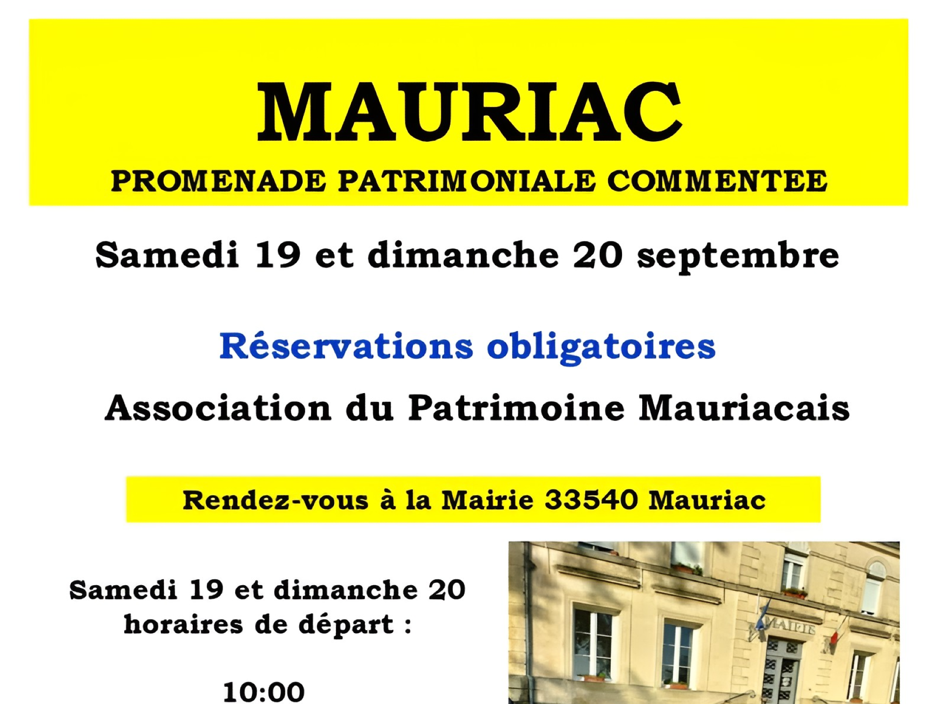 Promenade patrimoniale commentée à Mauriac