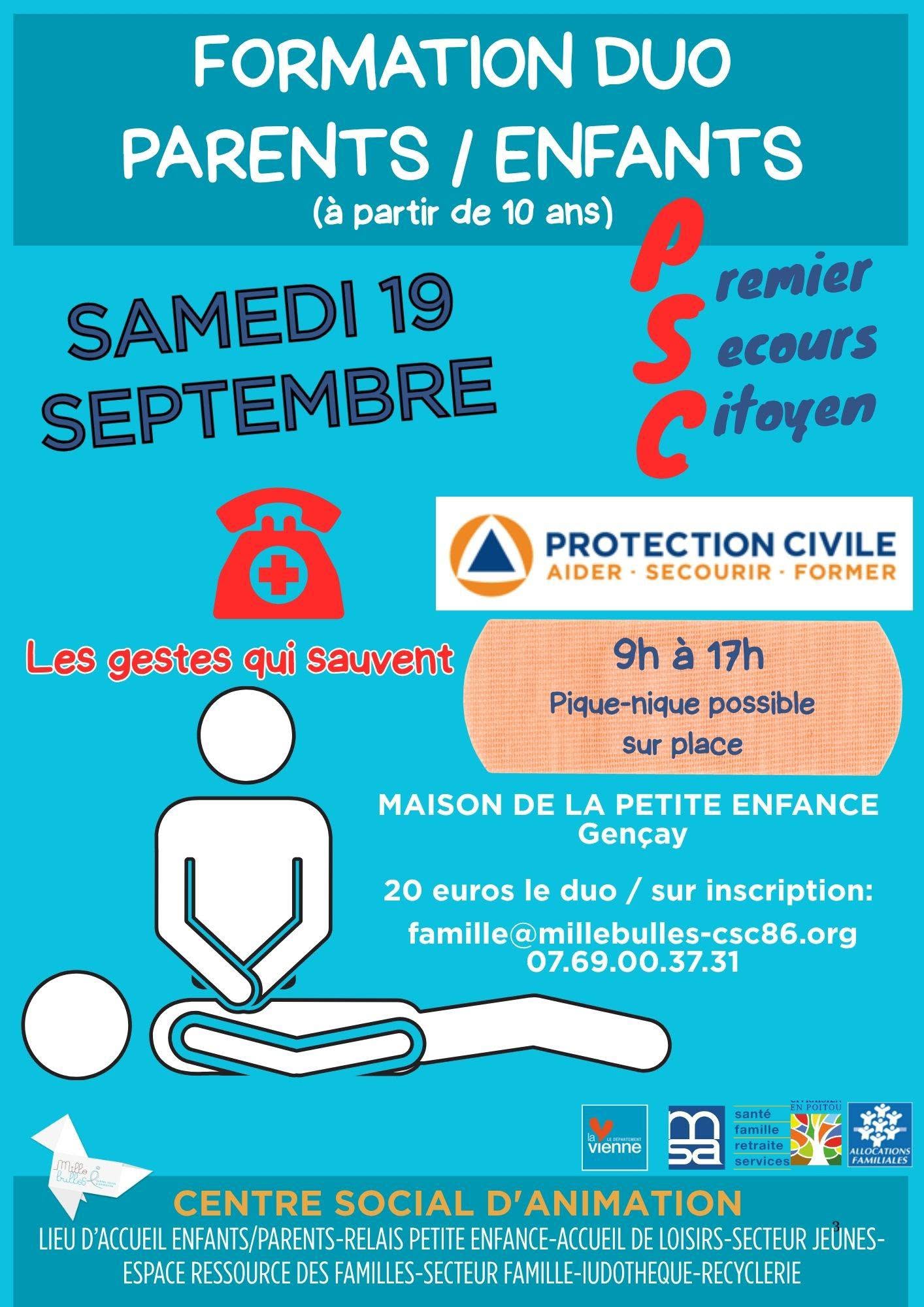 Formation Duo parents / enfants PSC