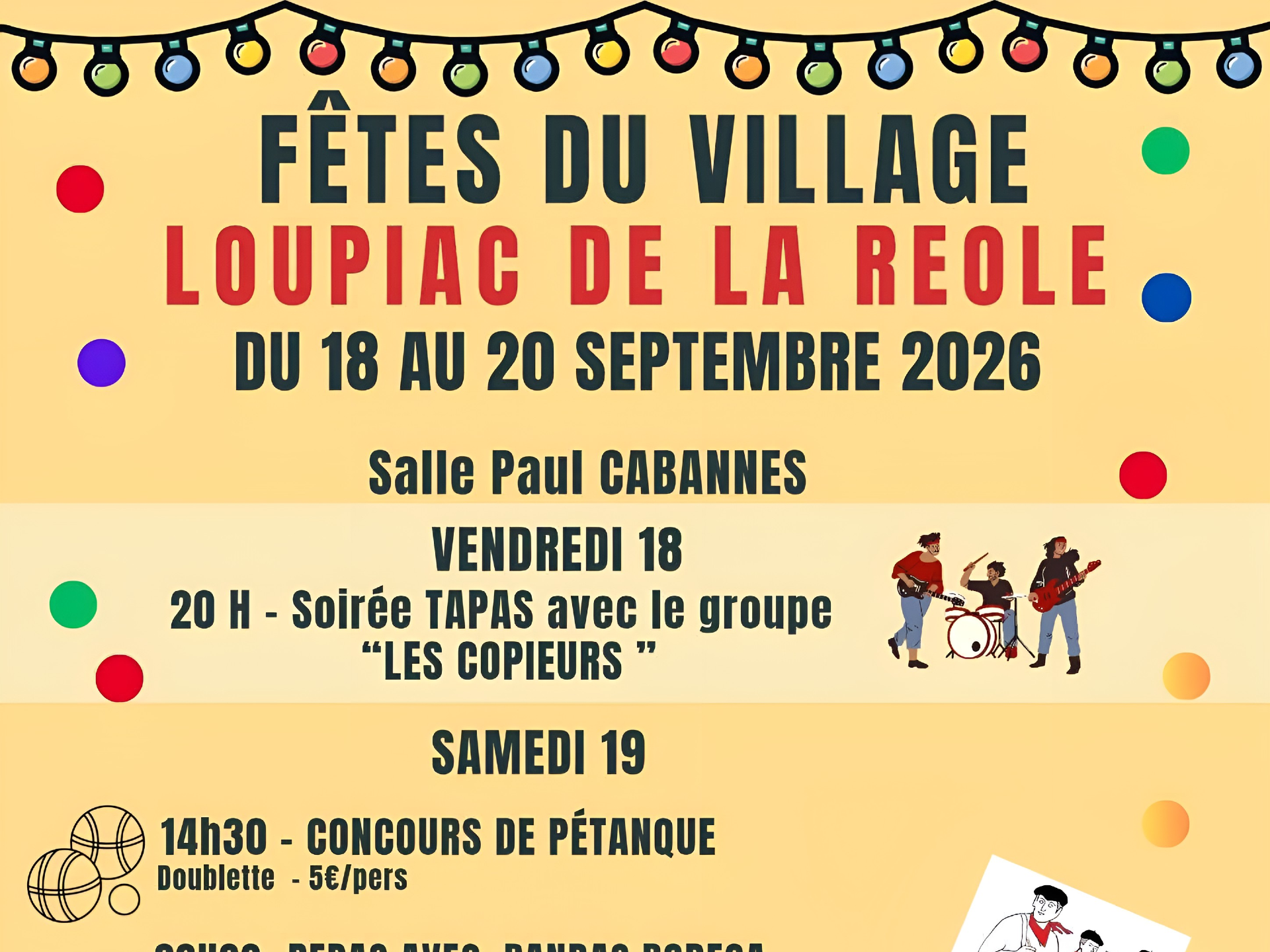 Fête du village Loupiac de La Réole
