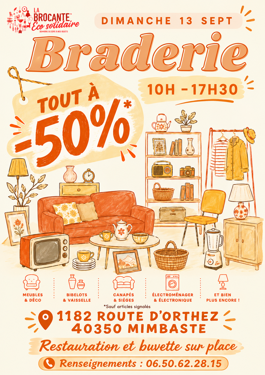 Braderie à la brocante éco-solidaire