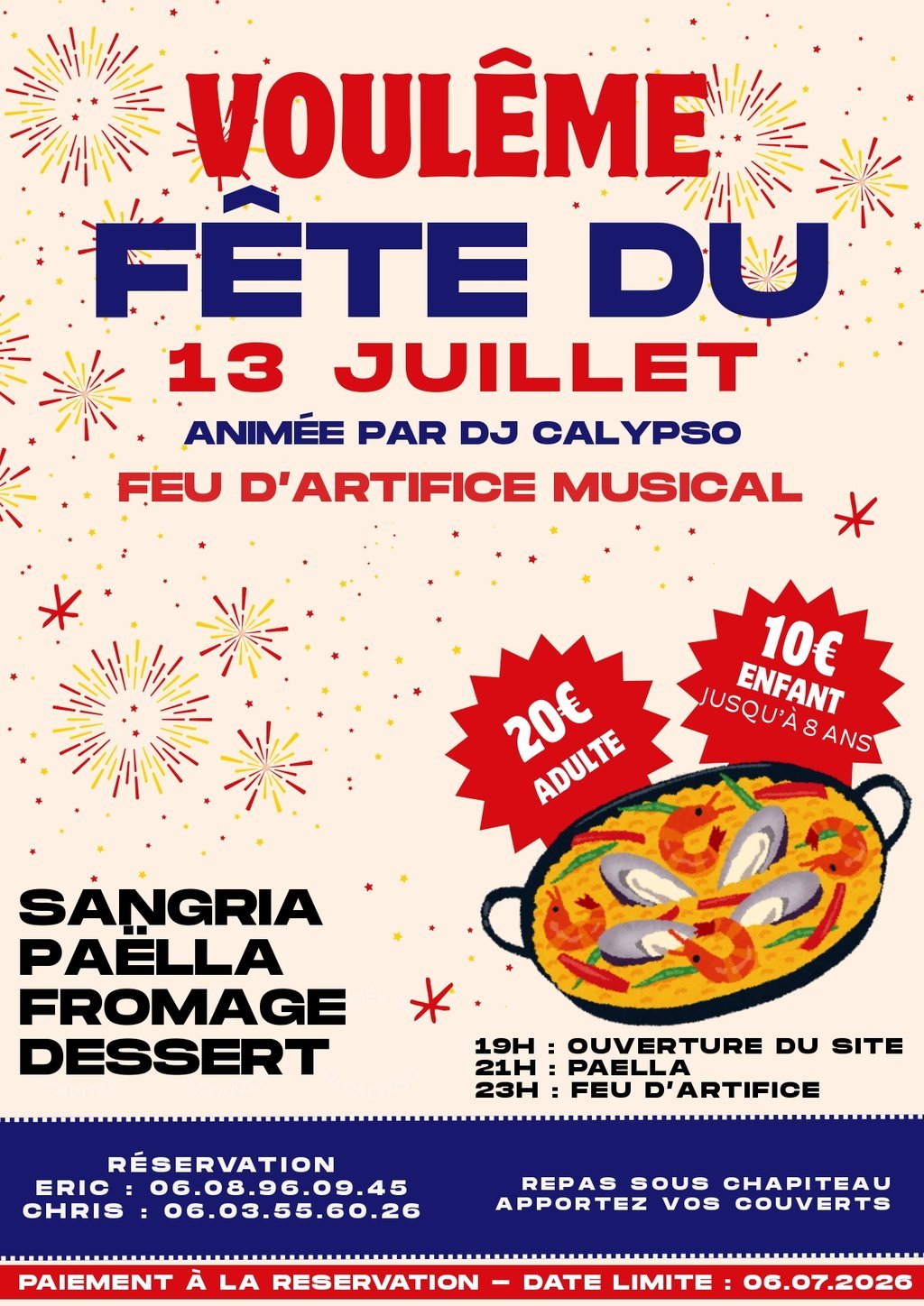 Paëlla & Feu d'artifice