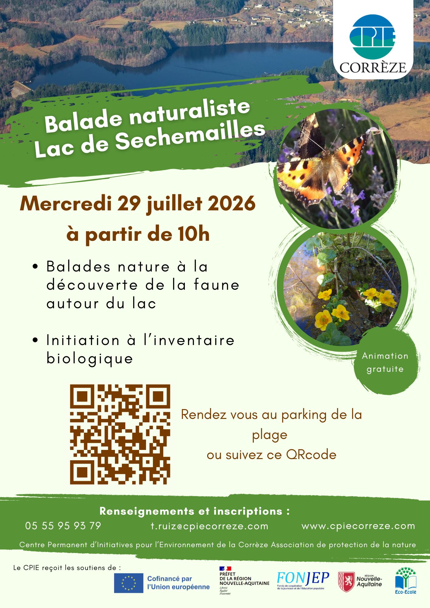 Balade naturaliste au lac de Séchemaille