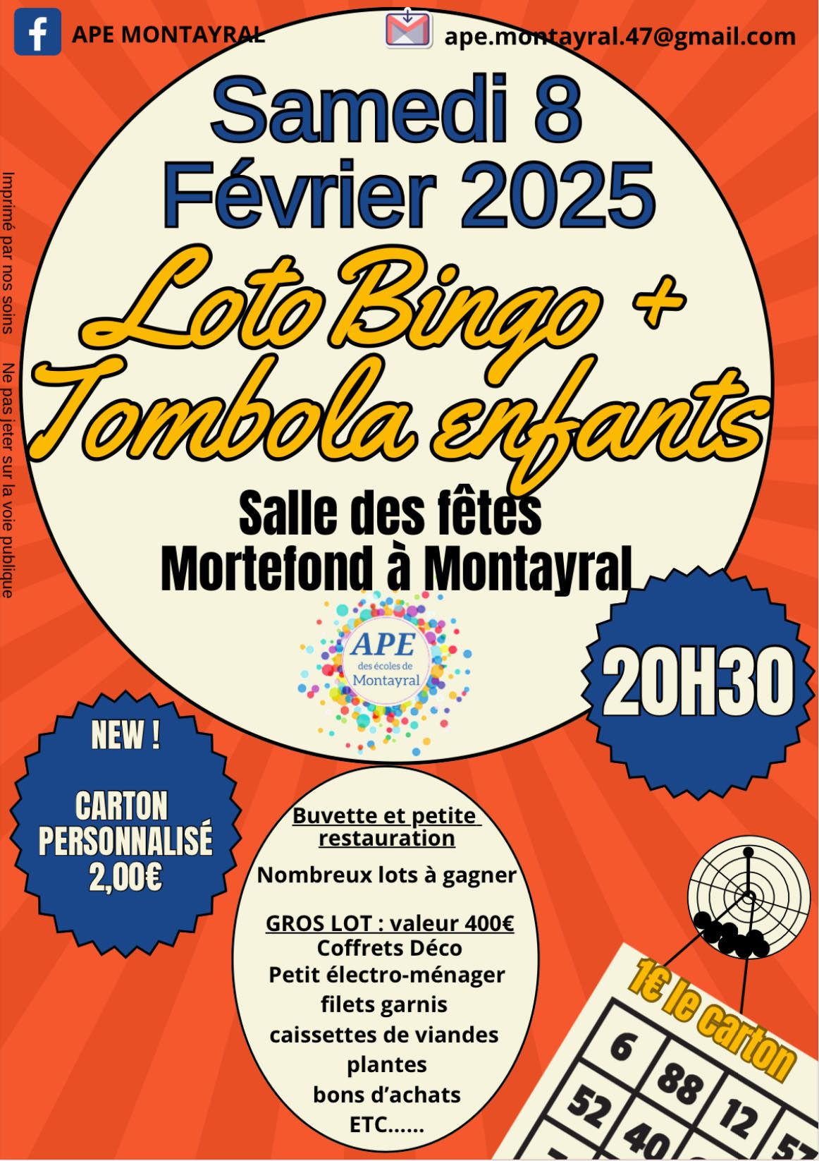 Loto bingo et tombola enfants