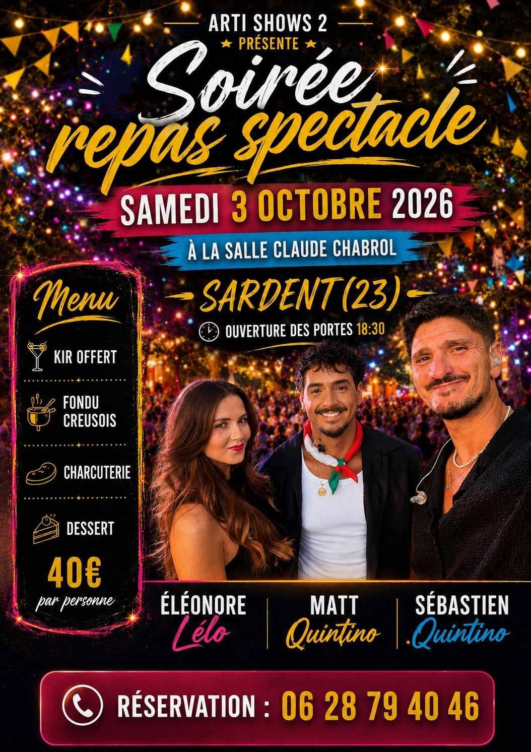 Soirée repas spectacle