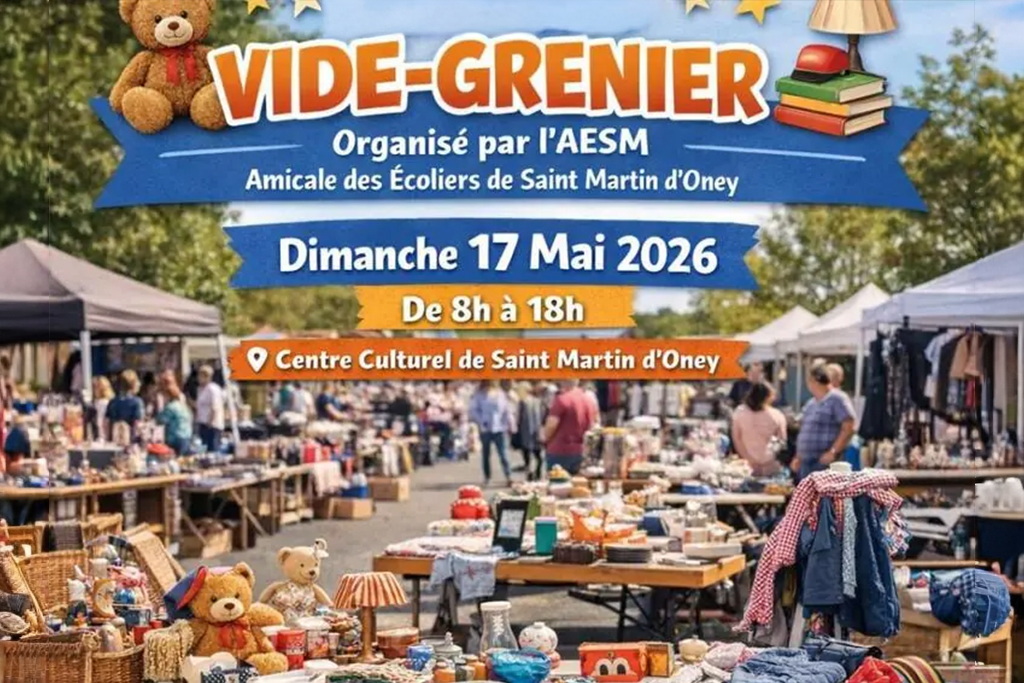 Vide grenier AESM — visuel événement