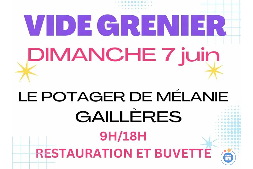 Vide grenier dans la nature — visuel événement