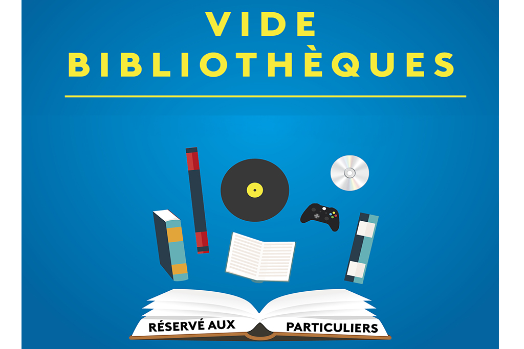 Vide bibiothèques — visuel événement