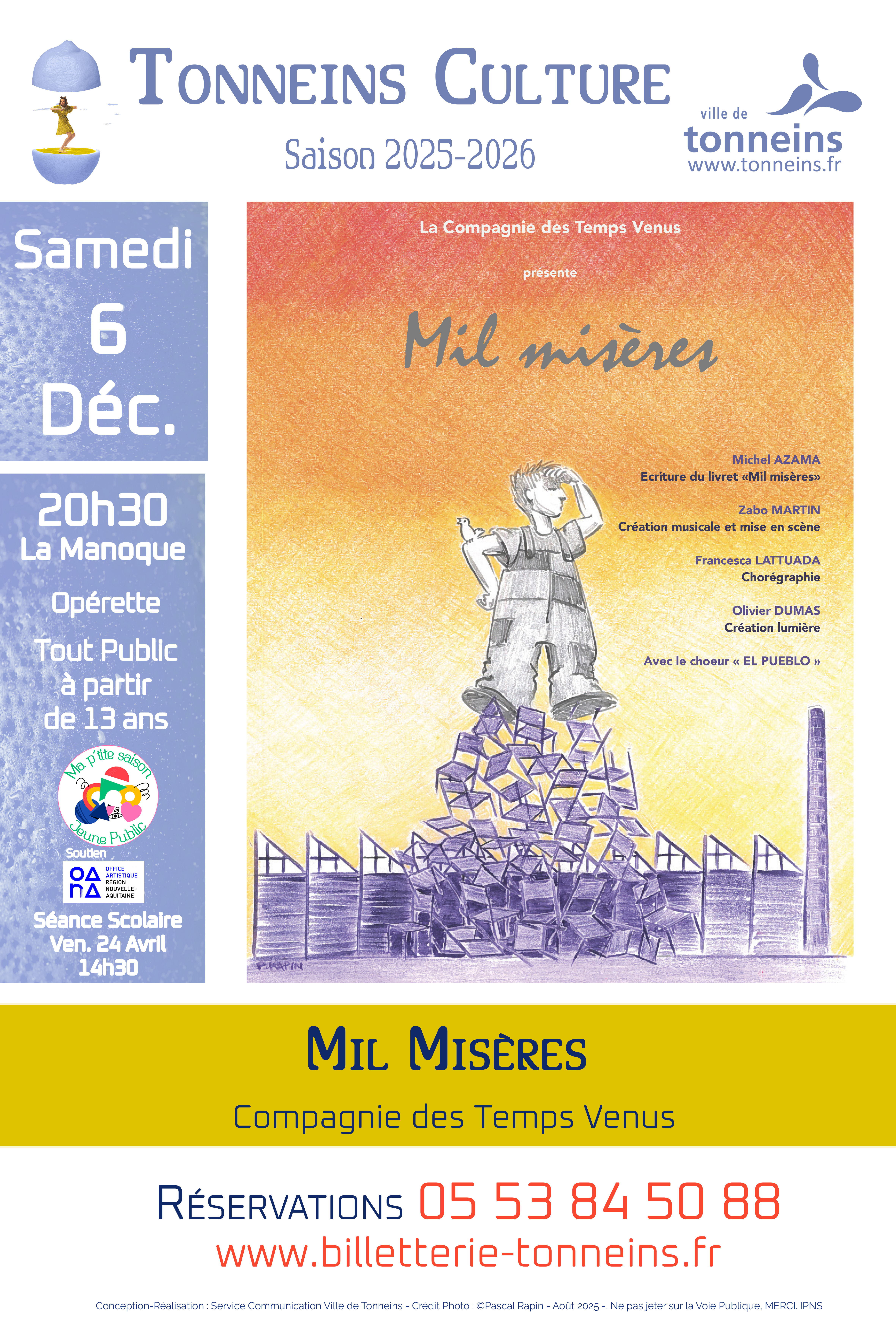 Opérette - "Mil Misères - l'opéra des oeuvriers"