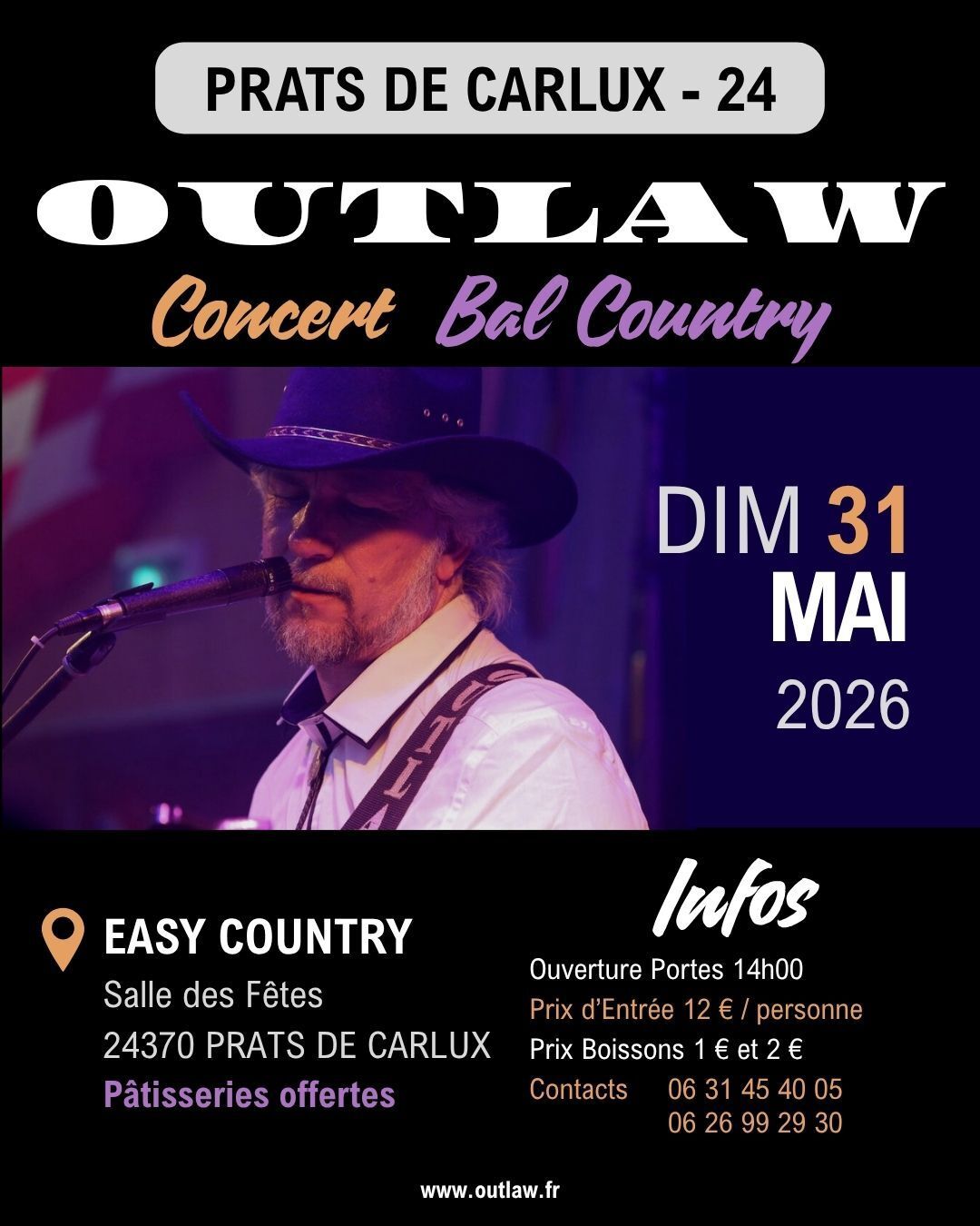Outlaw - Prats-de-Carlux — visuel événement